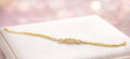 Gold Double Strand Bar Bracelet