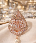 Women Sari Brooch Rose Gold