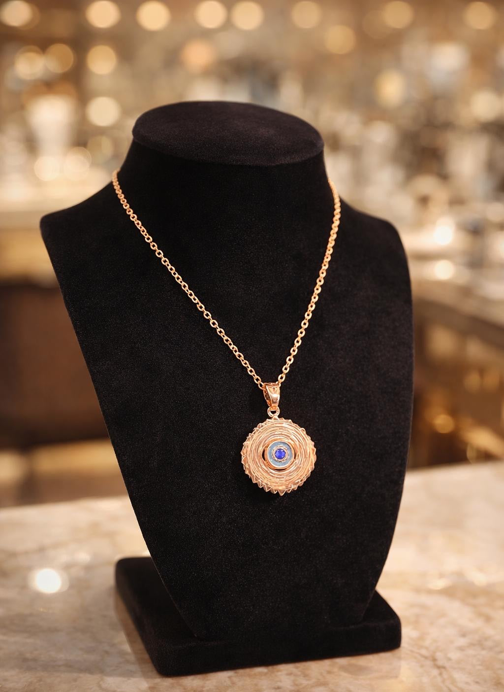 Women rose gold stylish necklaces