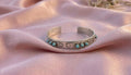 Silver Turquoise Stone Cuff Bracelet