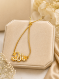 Gold Pavé Snake Bolo Bracelet