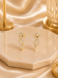 Mina Tri-Tone Butterfly Tassel Earrings