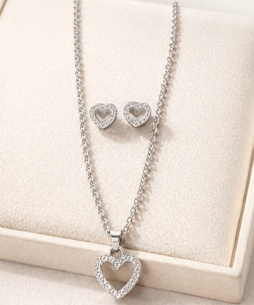 Necklace and earrings set