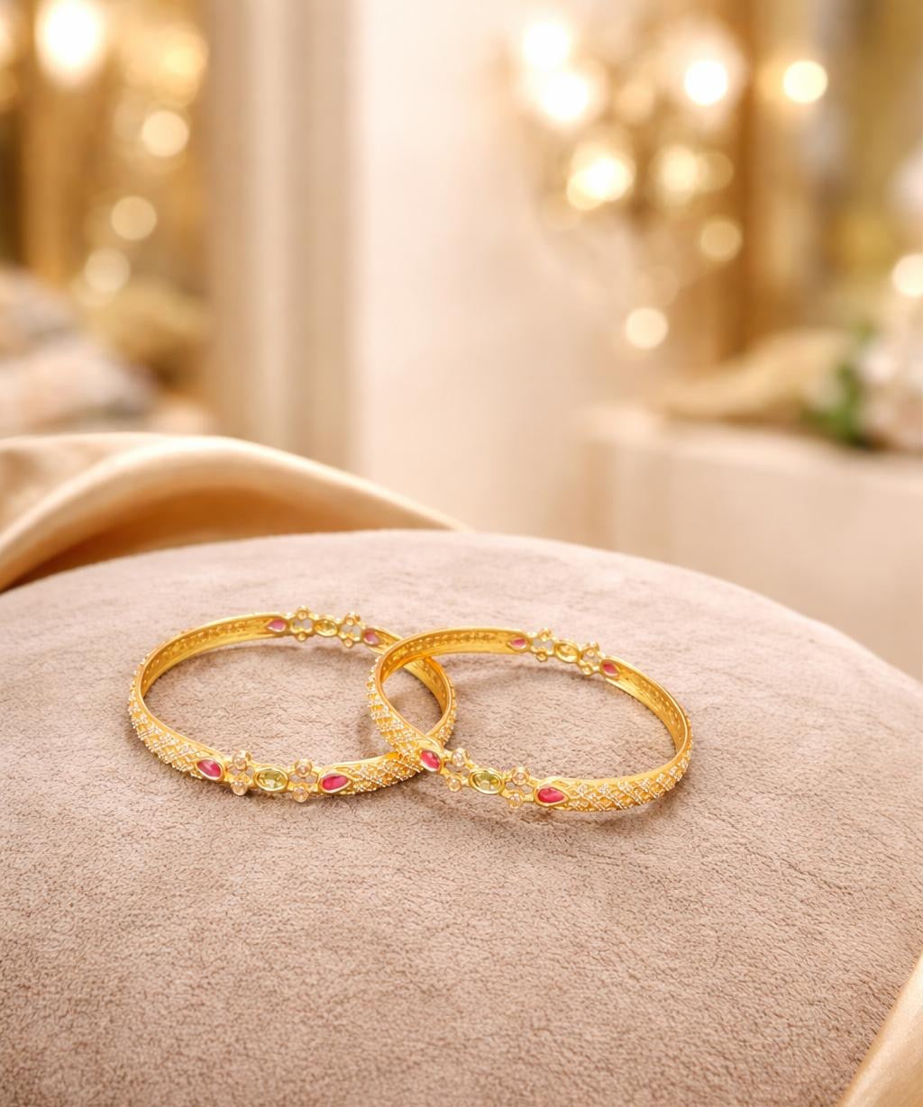 gold plated bangles