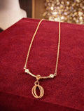 Women rose gold chain necklace